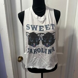 Girl Tribe Co Sweet Carolina Panthers Tank Top in L